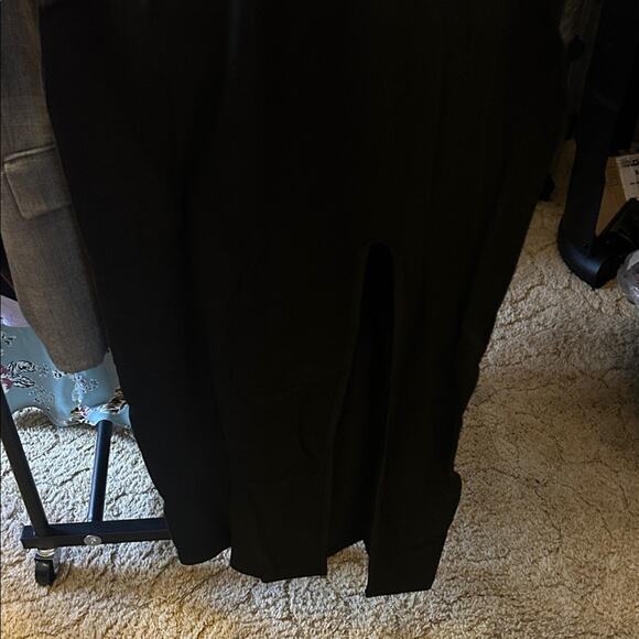 Black Strappy Dress with Gold Accents - Picture 3 of 4